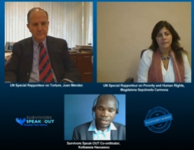 For the first time the two UN Special Rapporteurs met in an online debate to mark International Day for the Eradication of Torture http://wp.me/p1FGNE-rk