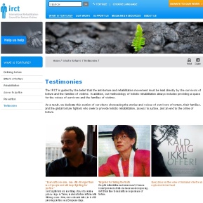 The IRCT launched the Testimonial Wall - a place where the stories from survivors of torture are shared: http://wp.me/p1FGNE-sg