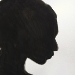 Illustration of a silhouetted woman courtesy of Danish artist Yildiz Arslan